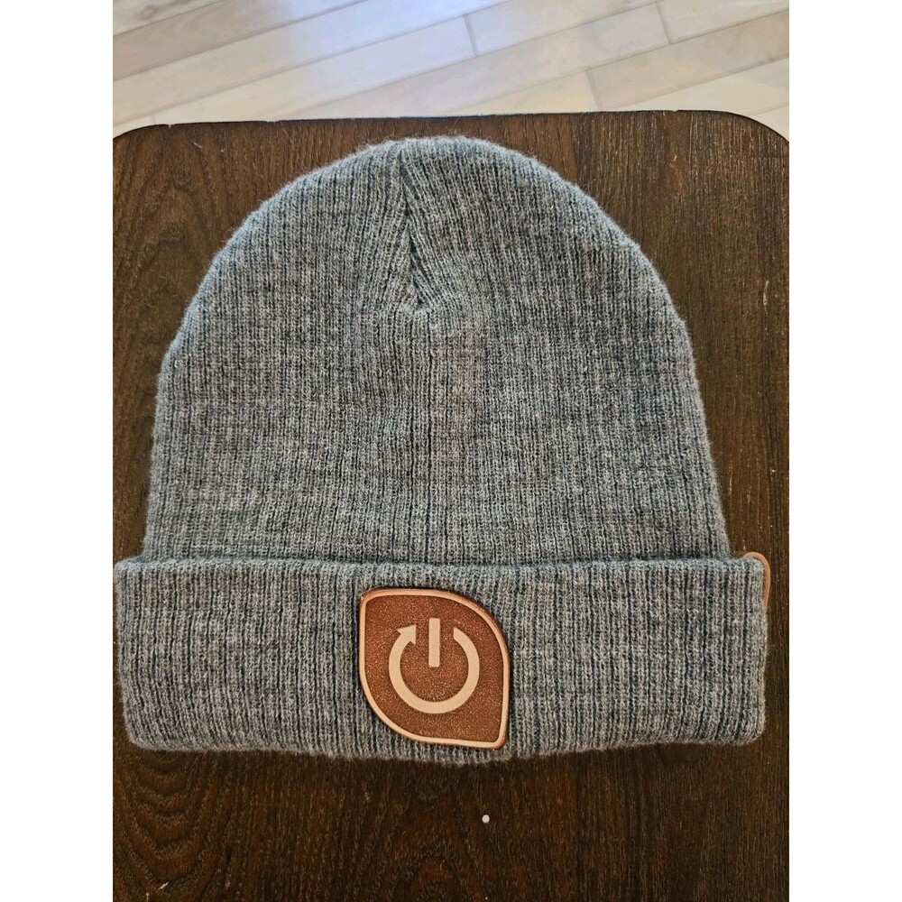 Branded Bills Knit Beanie Hat Grey One Size